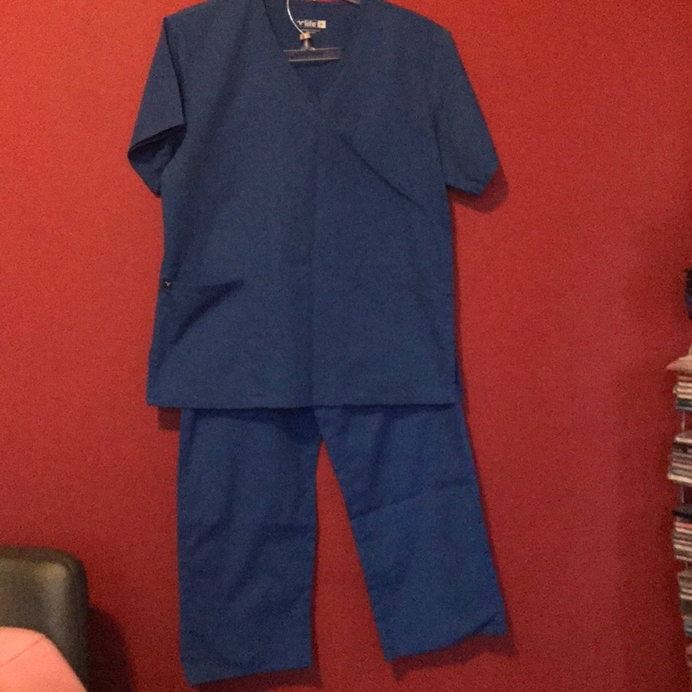 Apple Life Womens Scrub Pants + Life Uniform Top
